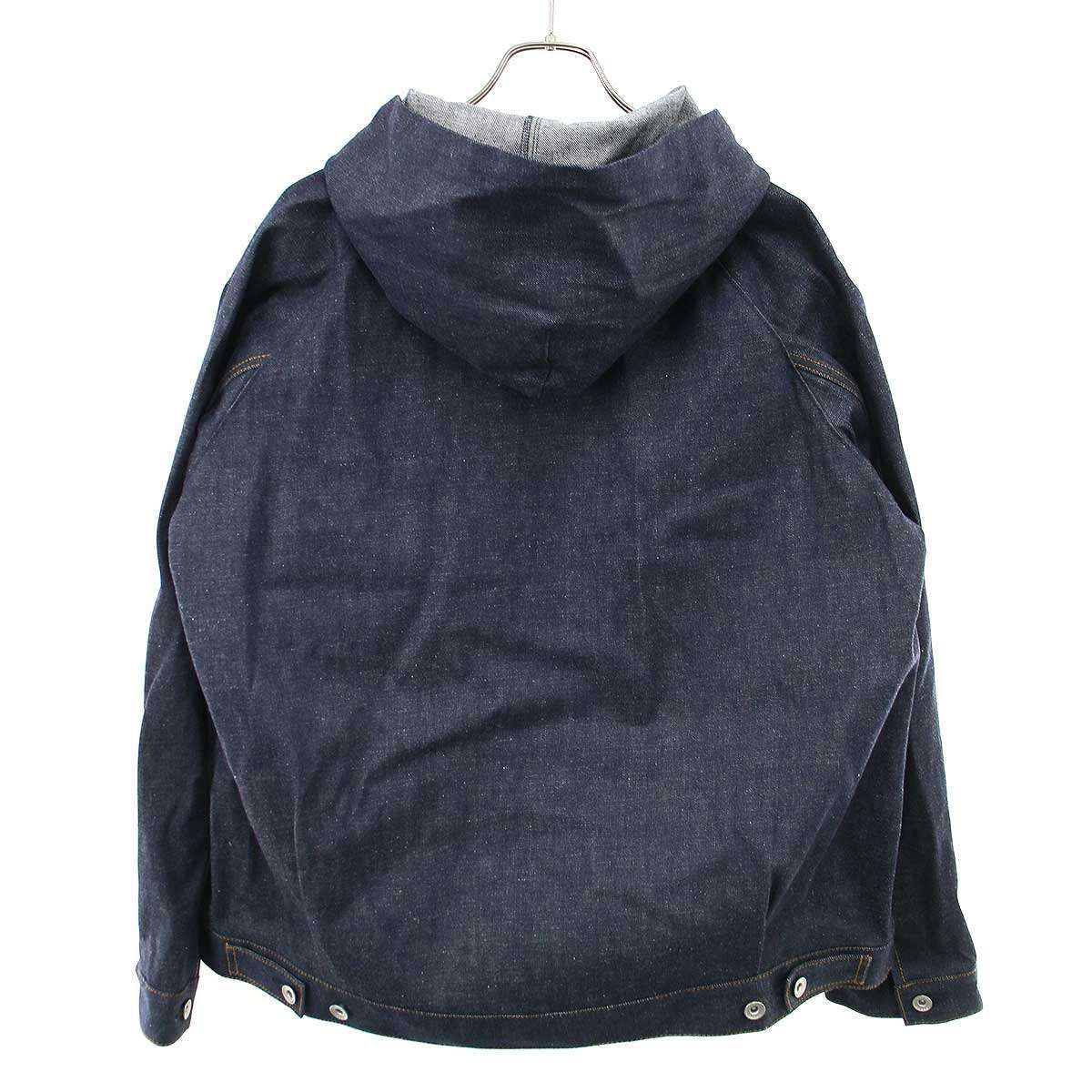 未使用品 sacai 25SS Denim Hoodie デニムジャケット sacai サカイ 25SS Denim Hoodie デニムフーディージャケット 25