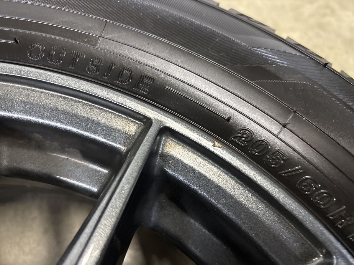 程度良好】Weds VELVA 16in 6.5J +53 PCD114.3 アイスガードiG60 205