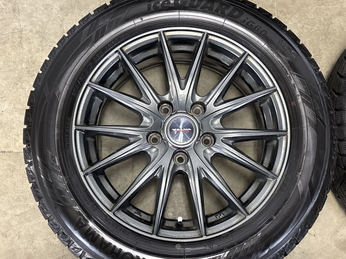 程度良好】Weds VELVA 16in 6.5J +53 PCD114.3 アイスガードiG60 205