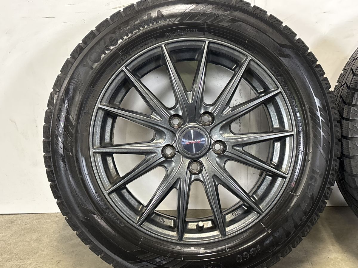 程度良好】Weds VELVA 16in 6.5J +53 PCD114.3 アイスガードiG60 205