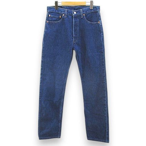リーバイス Levi's 501-6115 デニムパンツ ジーンズ ロング丈 W31L34 青系 ブルー ボタンフライ 加工 USA製