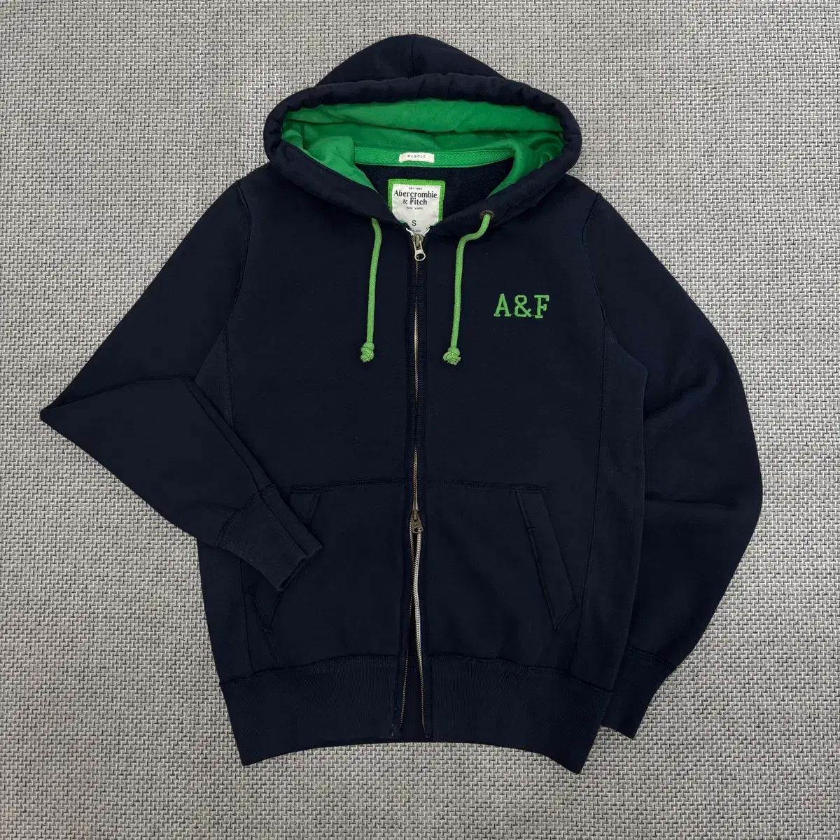 Abercrombie ツーウェイ ヴィンテージ フードジップアップ S