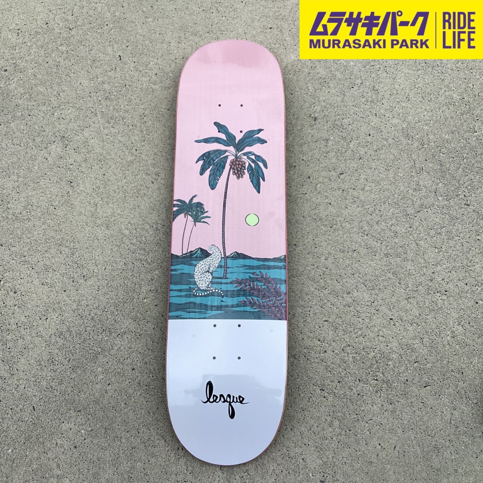 【ムラサキパーク公式】LESQUE DECK DESERT RIDER 8.0inch レスケ deckデッキスケボースケートボードSkateboardSKATEBOARD