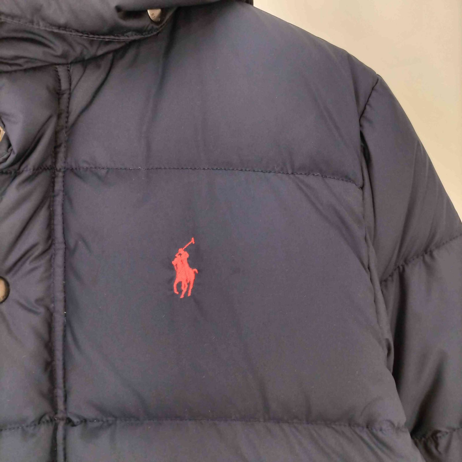 886【希少なXL】ポロバイラルフローレン　刺繍　人気　フード収納ジャケット ポロバイラルフローレン Polo by RALPH LAUREN 90s 襟フリース ポニー
