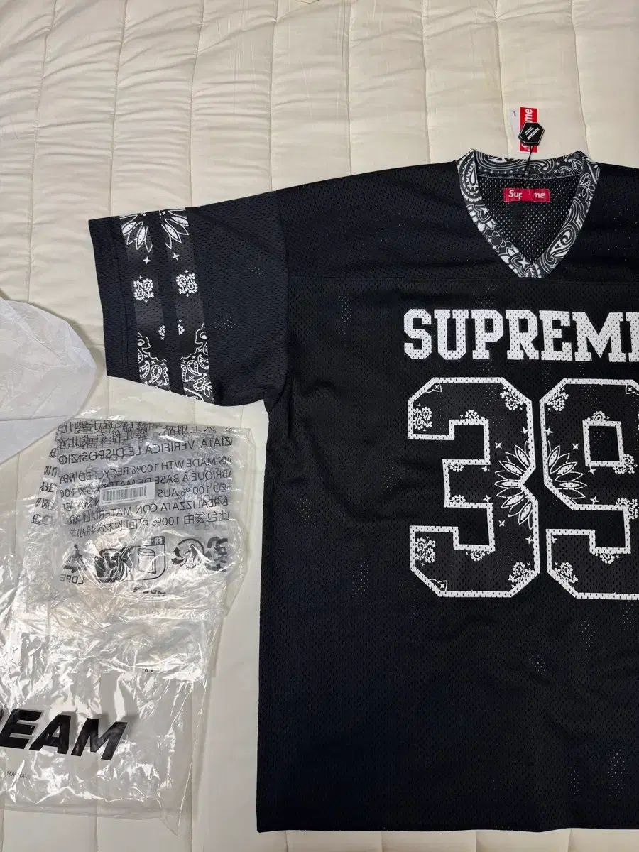 Supreme バンダナ フットボール ジャージ ブラック L 出品 - メルカリ