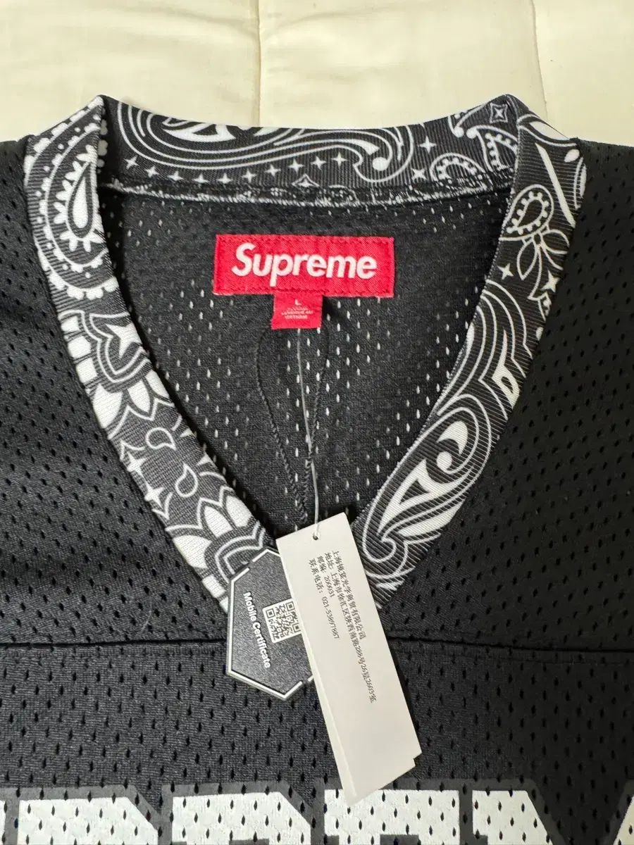 Supreme バンダナ フットボール ジャージ ブラック L 出品 - メルカリ