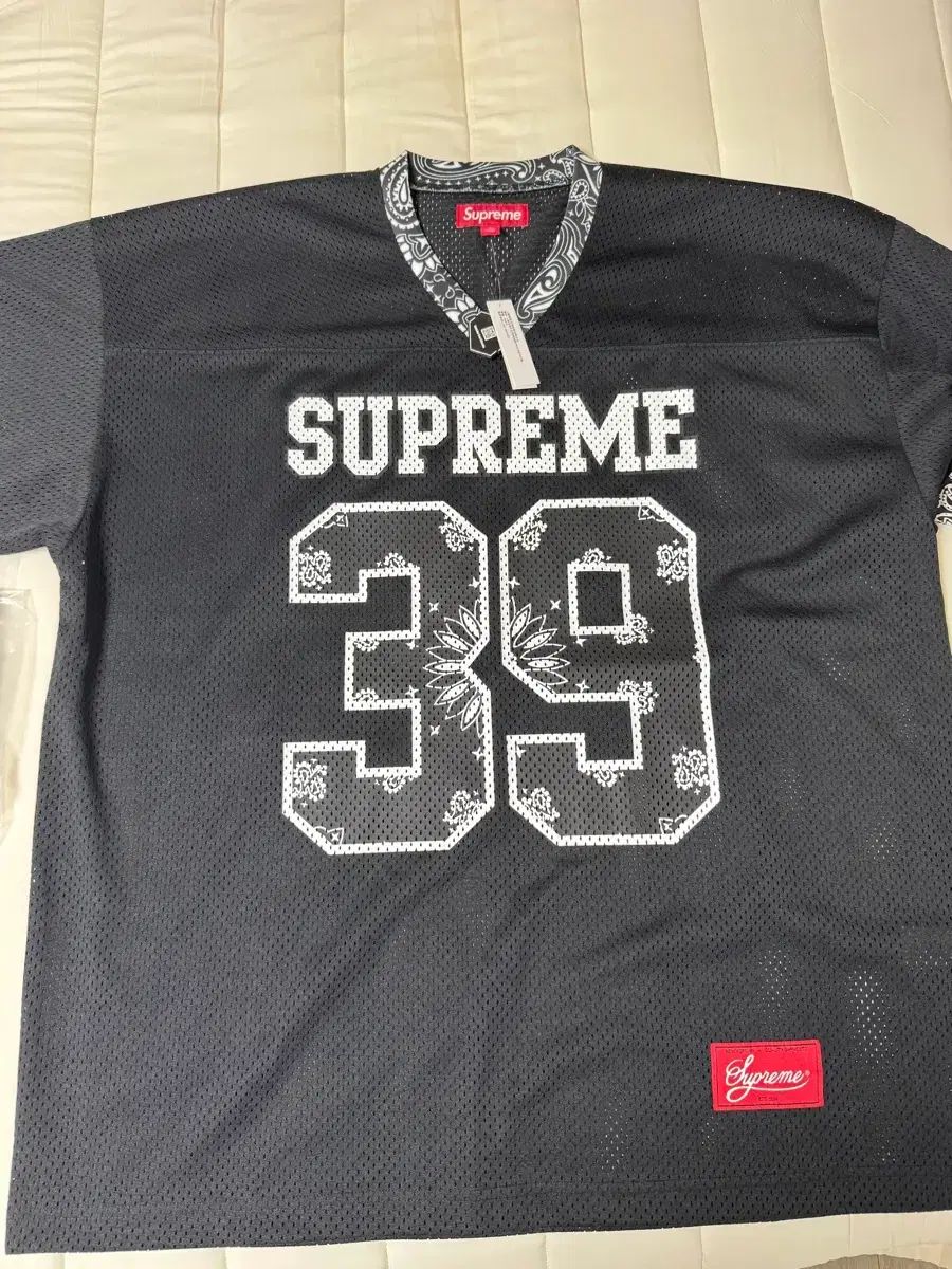 Supreme バンダナ フットボール ジャージ ブラック L 出品 - メルカリ