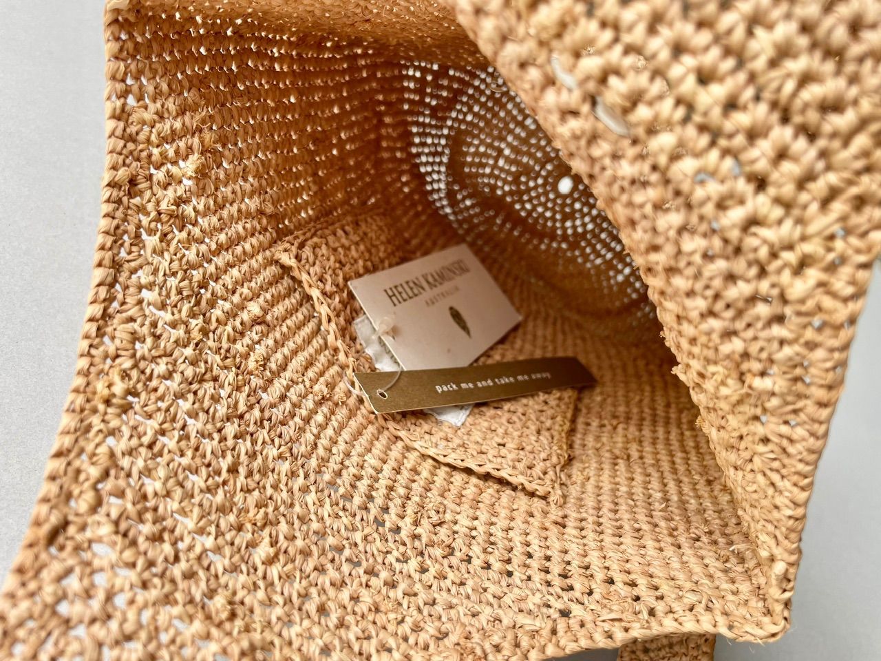 新品未使用】HELEN KAMINSKI ヘレンカミンスキー ラフィアワン