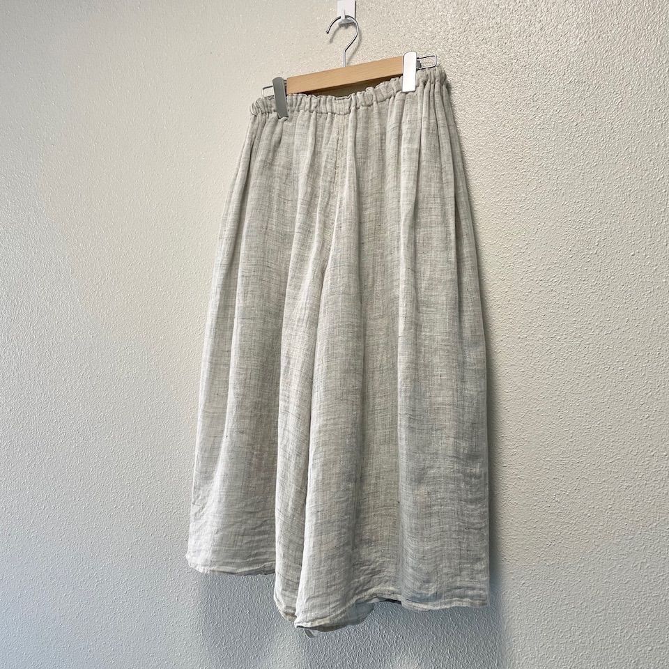 中川政七商店 麻のかや織りキュロット 2024SS 人気定番品 定価2万