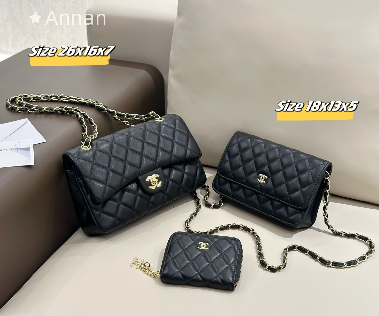 大人気の CHANEL シャネル ショルダーバッグ 財布 3点セットバッグ