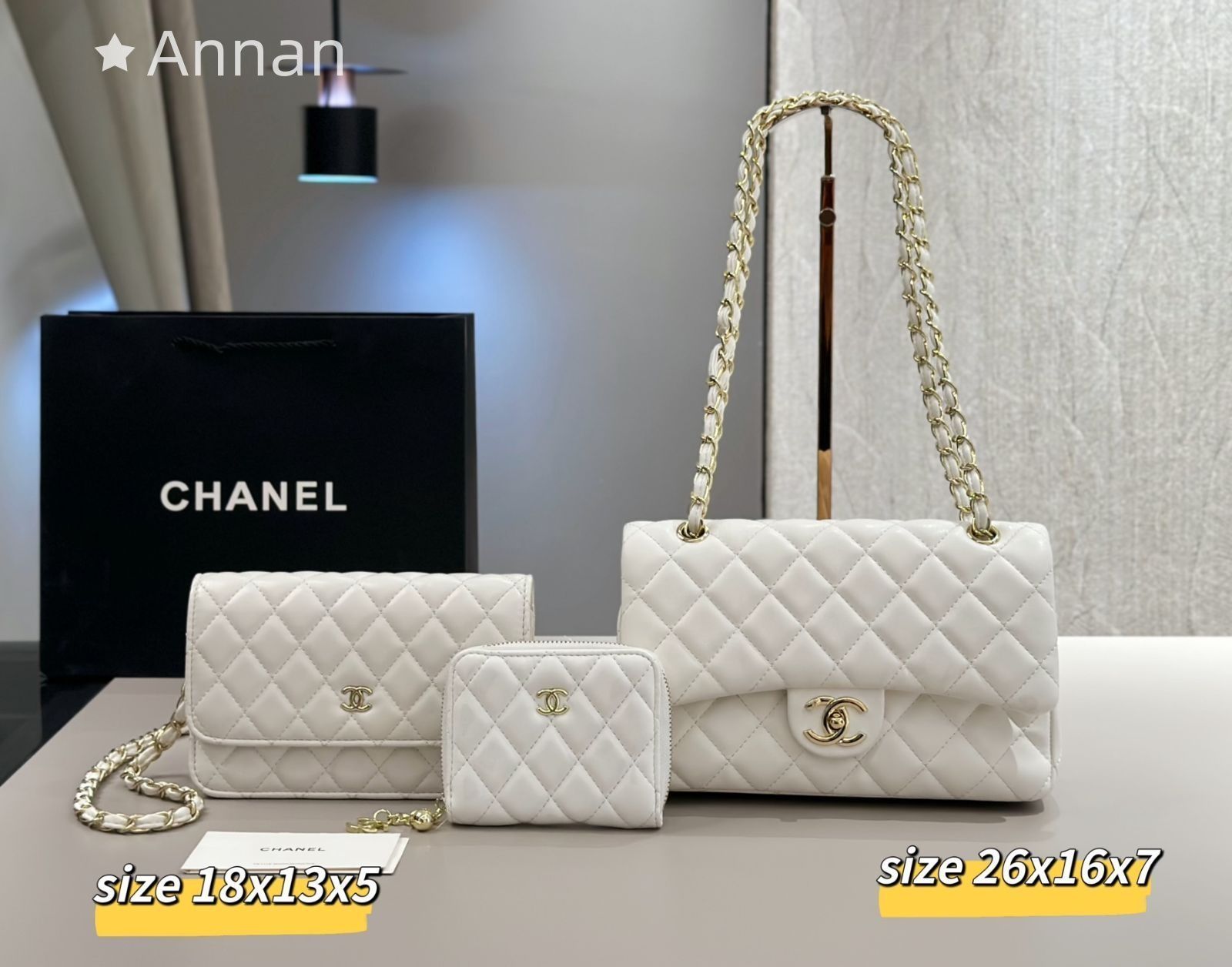 お洒落 CHANEL シャネル ショルダーバッグ 財布 3点セットバッグ