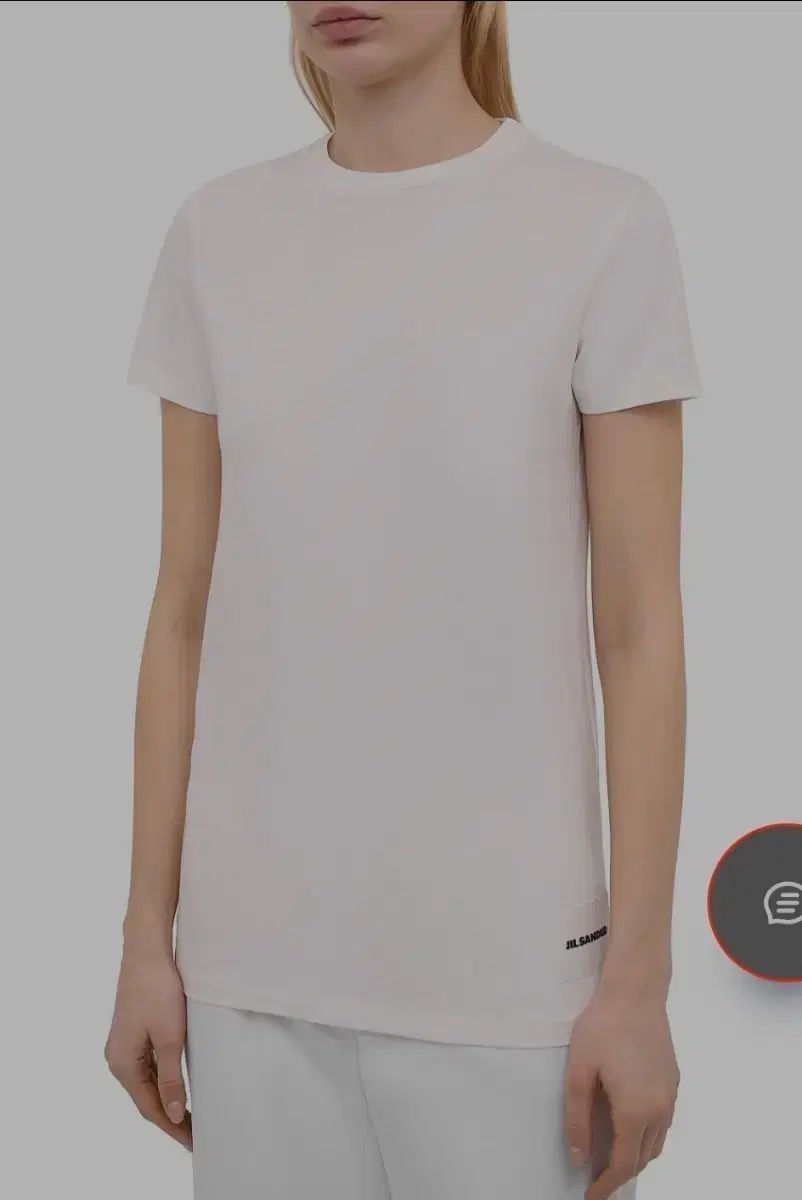 S Jil Sander ジルサンダー レディース オーガニック ロゴ 半袖 白