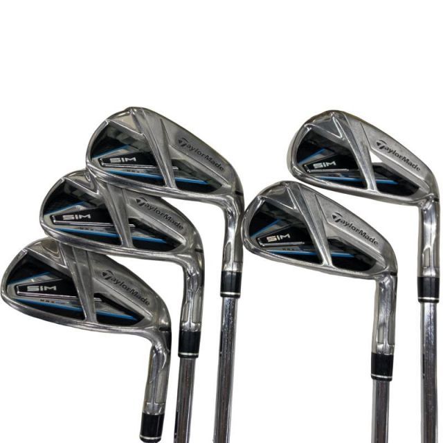 【中古】 テーラーメイド SIM MAX 5S アイアンセット IR KBS MAX85 JP (フレックスS) メンズ 男性用 右利き 右用 Dランク ゴルフクラブ