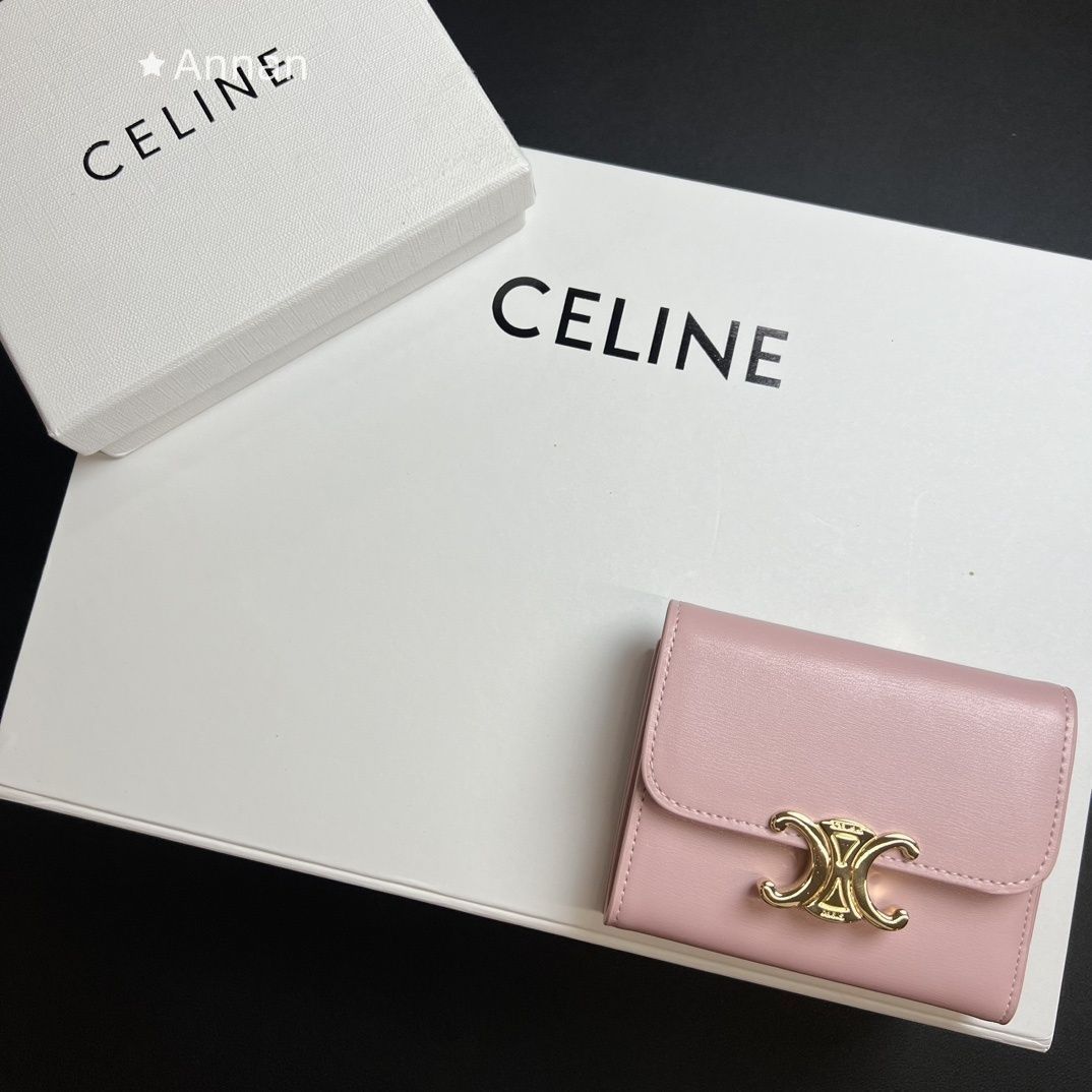 高級 人気商品 CELINE セリーヌ ウォレット 折り財布 小銭入れ