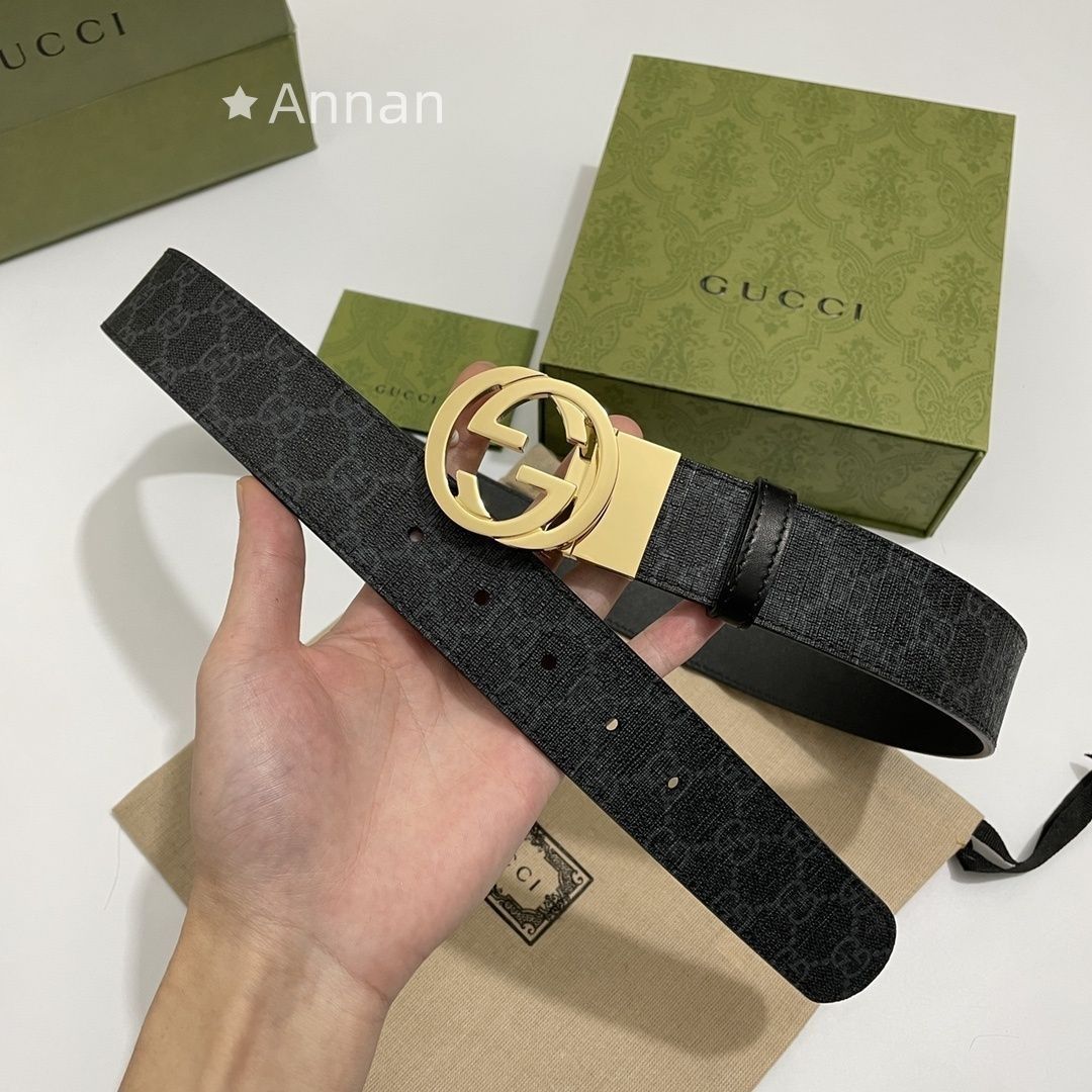 極美品 GUCCI グッチ GG ベルト メンズ 本革