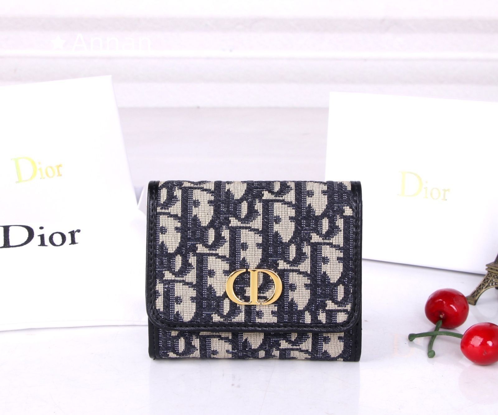 現行限定未使用に近い 財布 Christian Dior クリスチャンディオール 折り財布 小銭入れ
