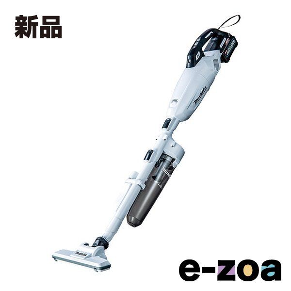 makita マキタ 充電式クリーナ 40Vmax/紙パック式/ワンタッチスイッチ/バッテリ1本/充電器/白 CL002GRDC (2683665)