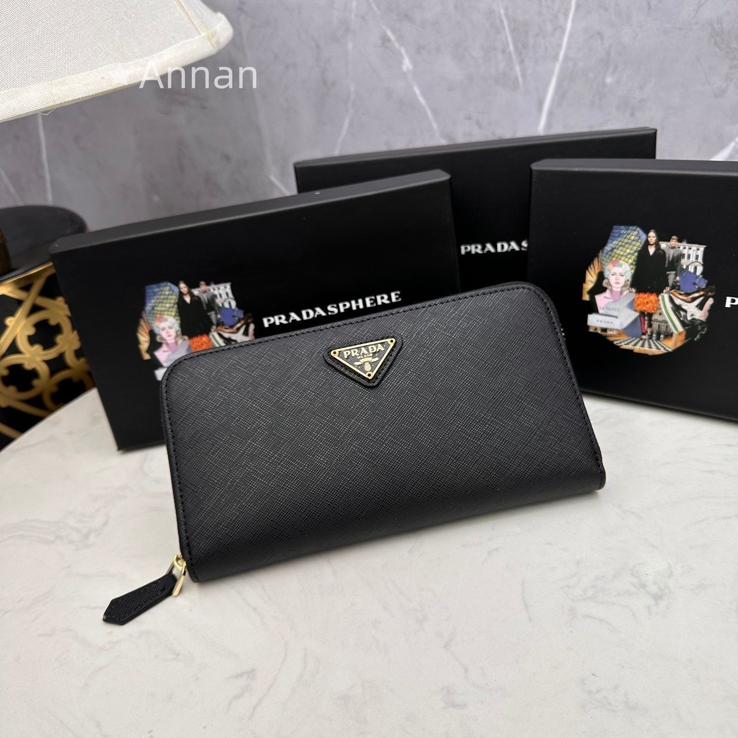 大人気 本革 PRADA プラダ 長財布 さいふ ウォレット 長財布 小銭入れ