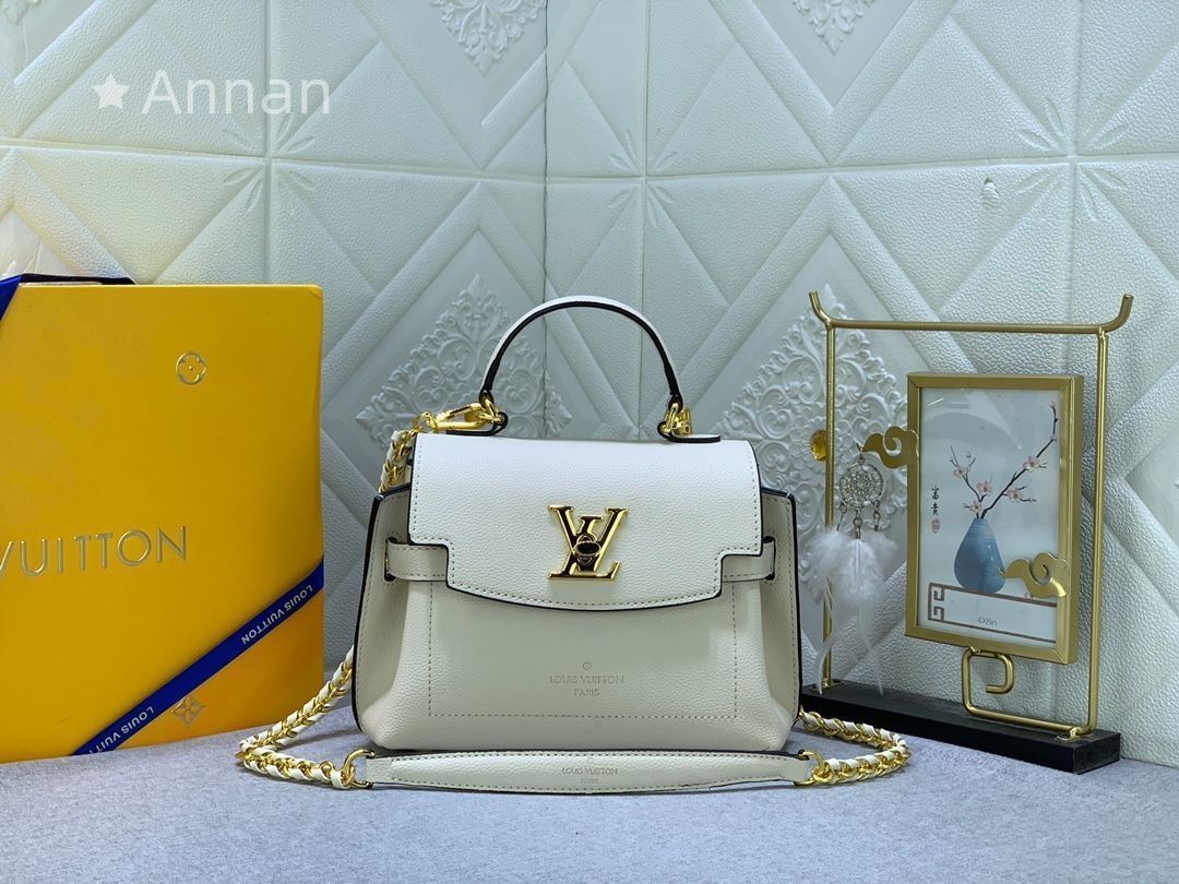 美品 LOUIS VUITTON/ルイヴィトン 2WAY ハンドバッグ ショルダーバッグ ロックミー エヴァー ミニ グレージュ M21052