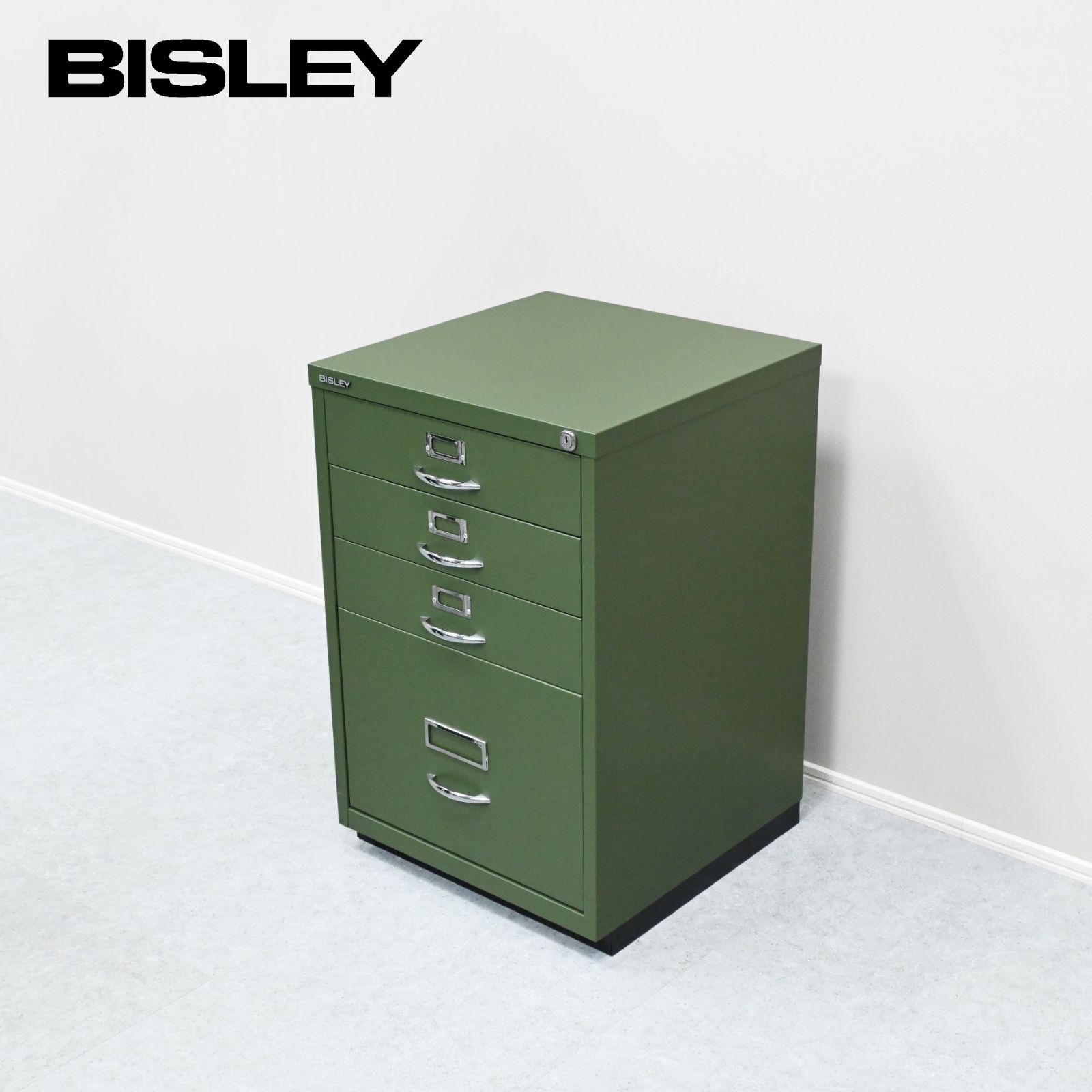 ☆極美品☆BISLEY ビスレー 4段ファイリングキャビネット 1F3 10万 直接引取価格☆極美品☆BISLEY ビスレー 4段ファイリングキャビネット