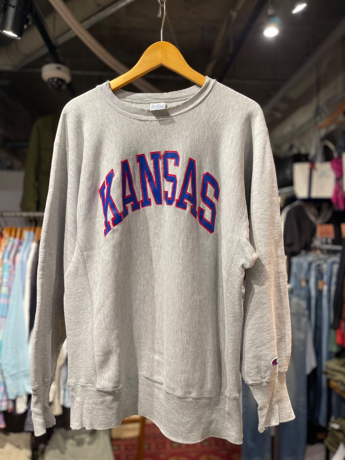 【 90’s USA製 / Reverse Weave KANSAS 】Champion　アメリカ製　リバースウィーブ　カンザス　XL