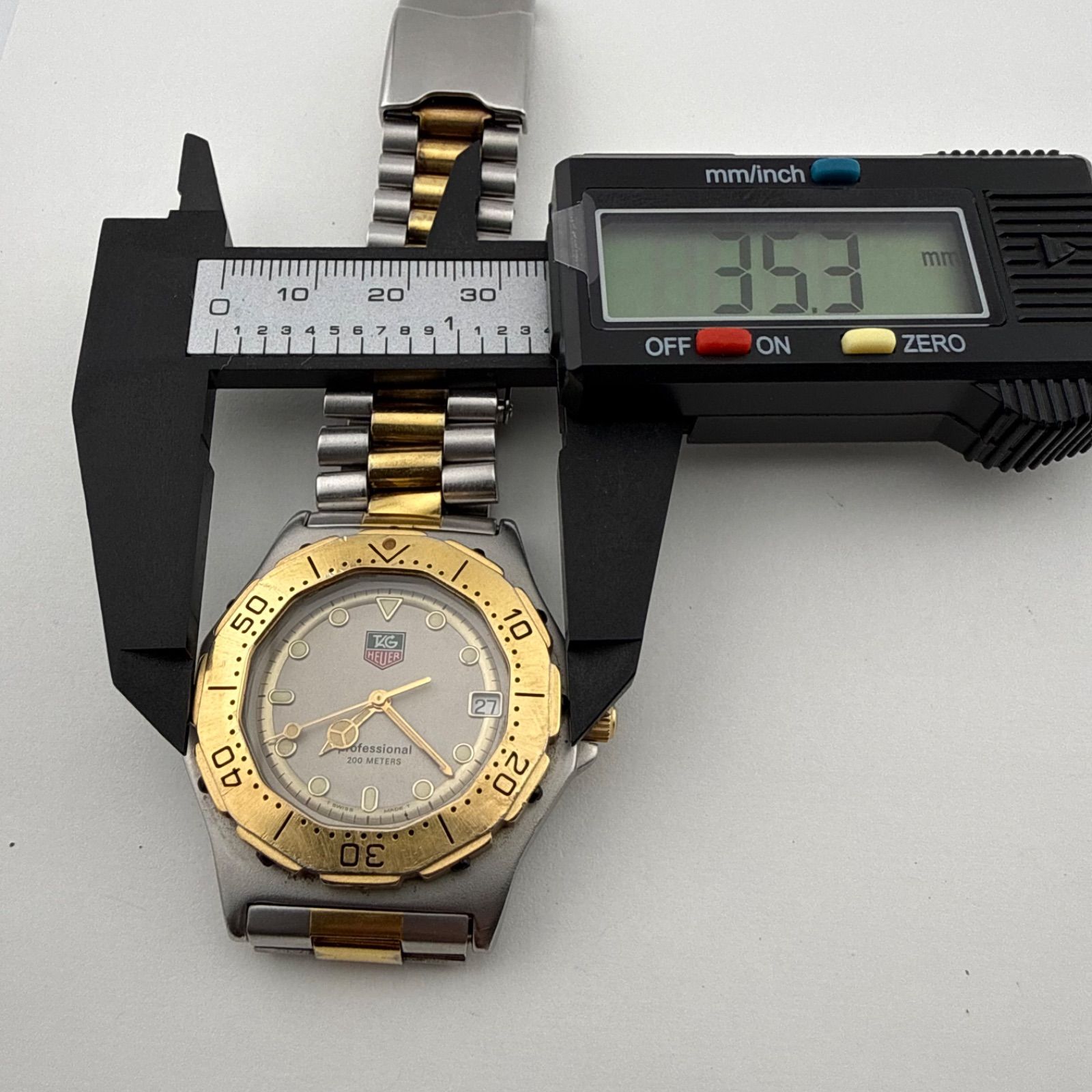 時計 稼働 TAG HEUER 934.206 タグホイヤー ゴールドメンズ 3000