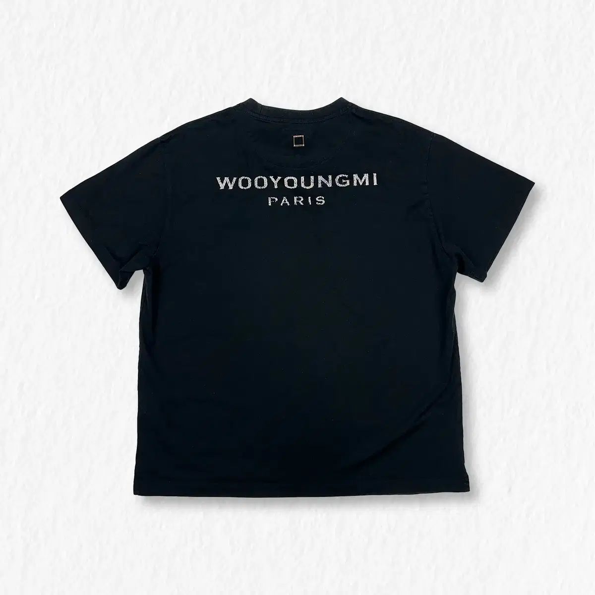 WOOYOUNGMI ウーヨンミ バックロゴ 半袖Tシャツ ブラック - メルカリ