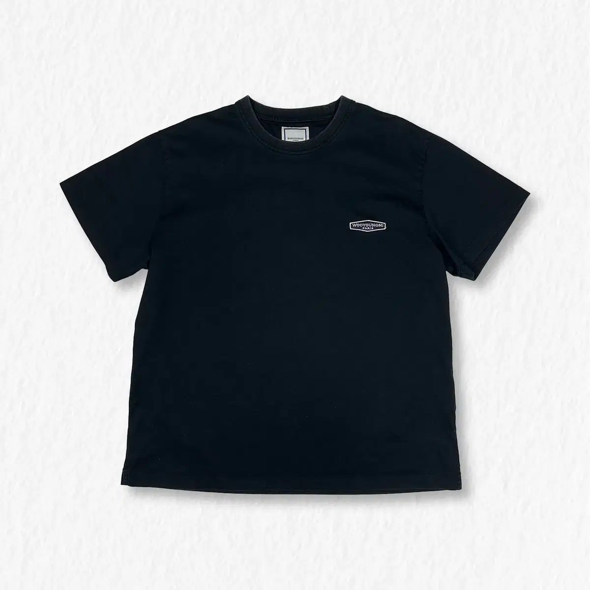 WOOYOUNGMI ウーヨンミ バックロゴ 半袖Tシャツ ブラック - メルカリ