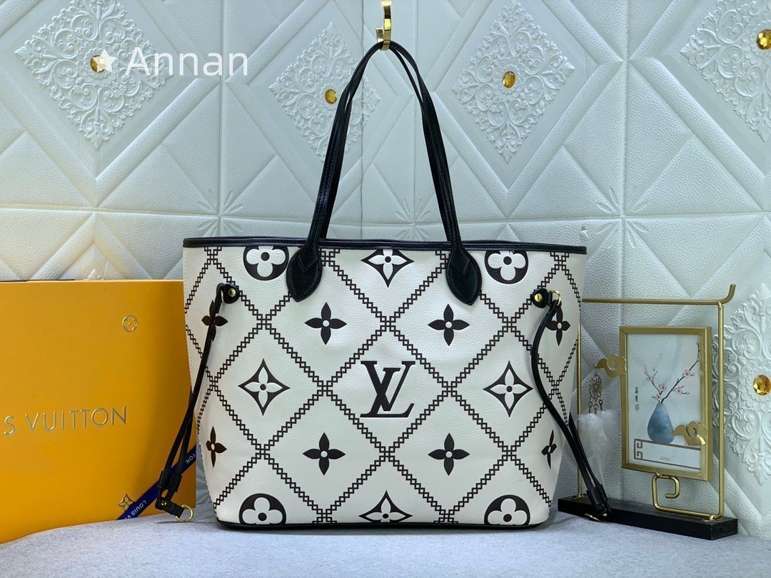 LOUIS VUITTON ルイヴィトン トートバッグ モノグラム アンプラント ブロデリー ネヴァーフル MM M46039