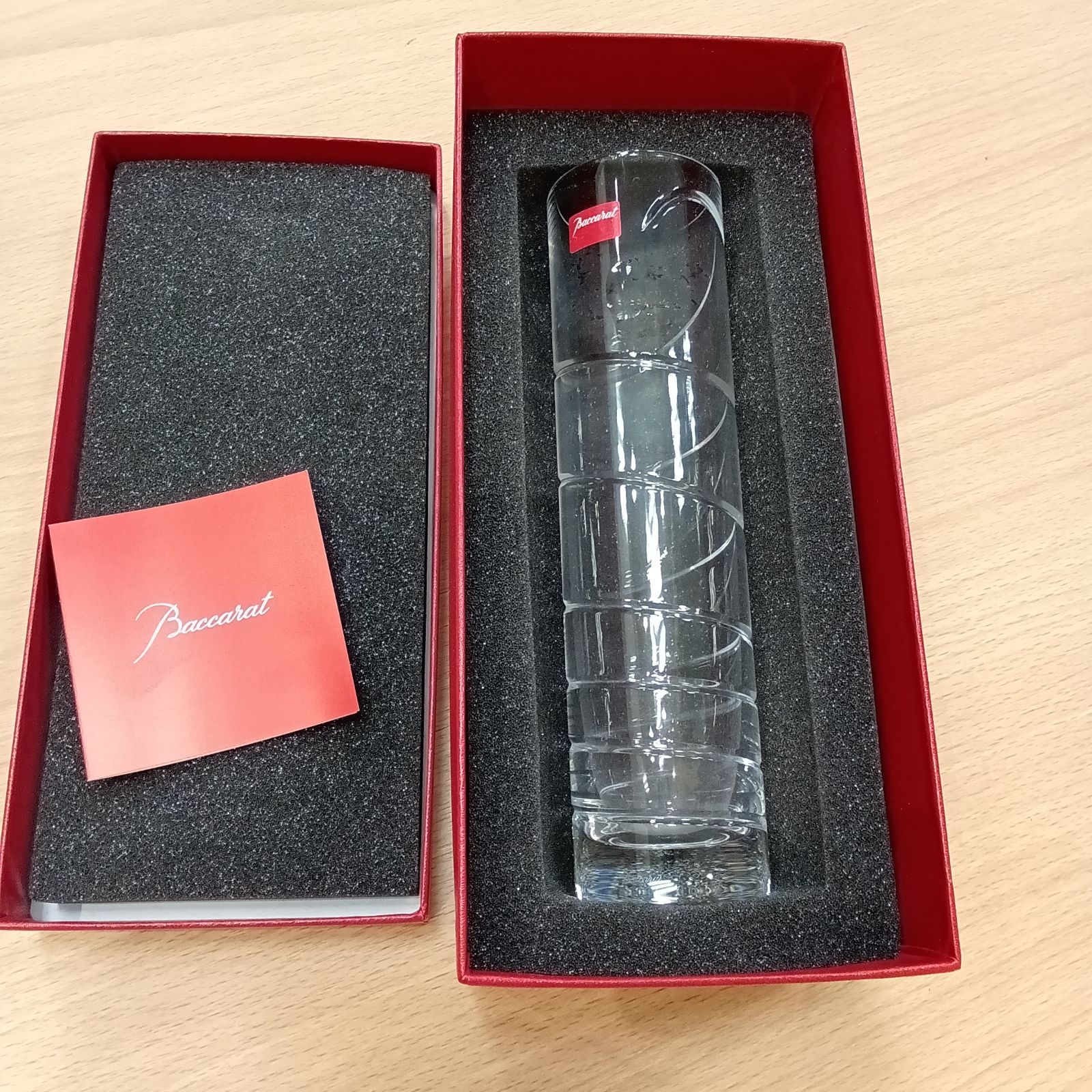 MK1005【ER263】Baccarat バカラ オルグ スパイラル フラワーベース 花瓶 一輪挿し 265436228