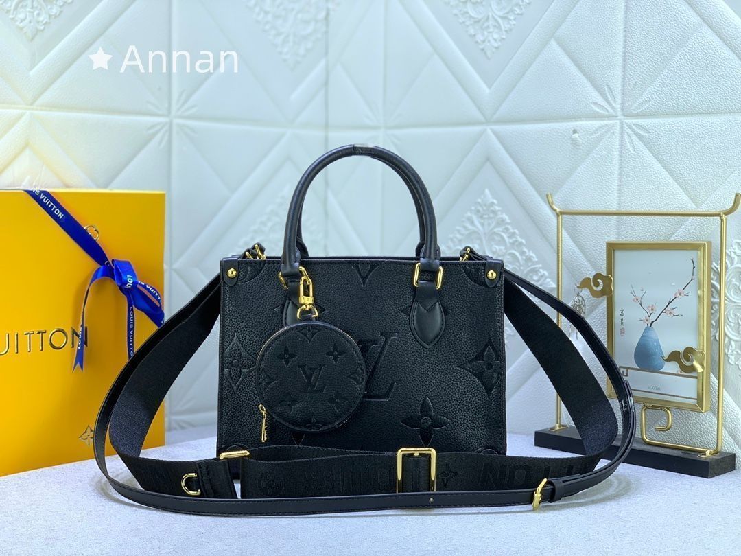 美品 LOUIS VUITTON ルイヴィトン ハンドバッグ ショルダーバッグ オンザゴー PM