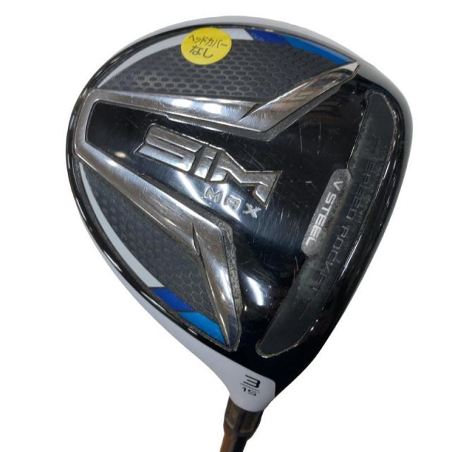 【中古】 テーラーメイド SIM MAX 3W フェアウェイウッド FW TENSEI BLUE TM50(FW) (フレックスR) メンズ 男性用 右利き 右用 Cランク ゴルフクラブ