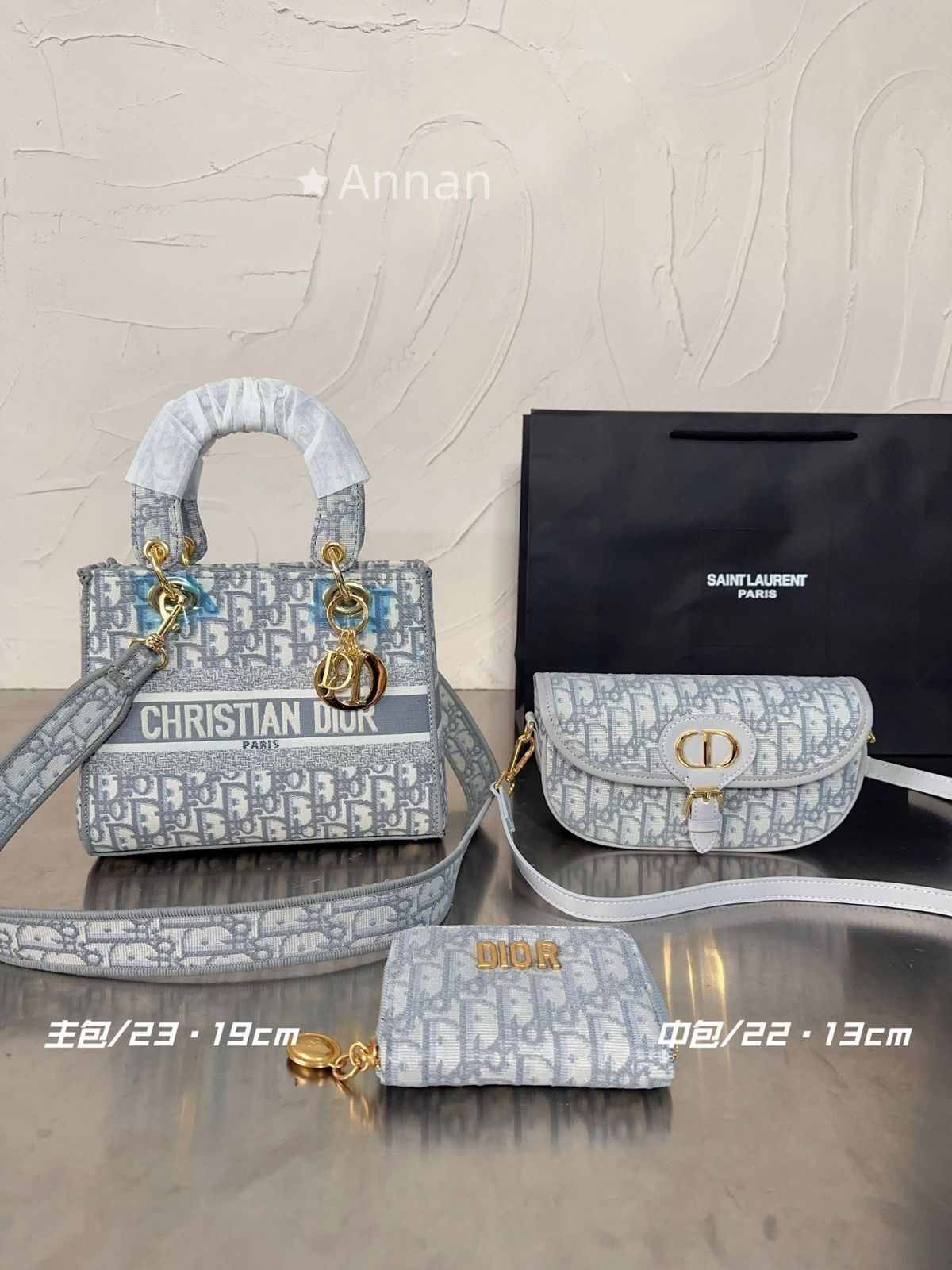 人気 Christian Dior クリスチャンディオール ショルダーバッグ ハンドバッグ 財布 3点セット