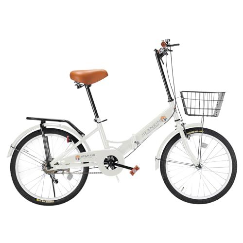 ☆新品☆自転車 折りたたみ自転車 20インチ 軽量 小径車 防滑タイヤ 高炭素鋼フレーム カゴ･ワイヤー錠･ライト付き 前後泥除け装備 通勤 通学 街乗り 09 832508a2