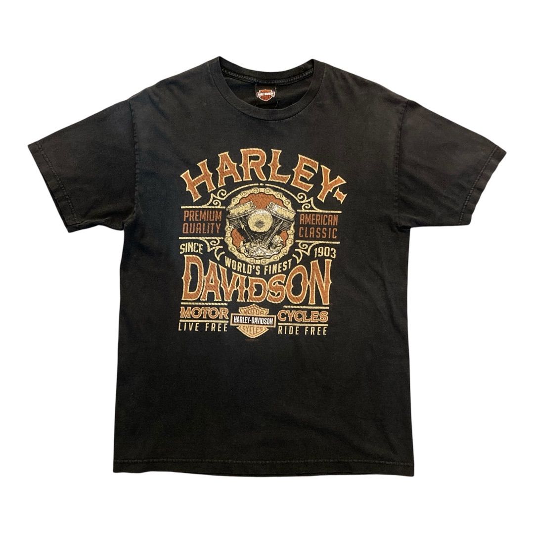 Harley-Davidson Eagle Graphic T-Shirt Men’s L Black Muscle Shoals AL Mexico/ハーレーダビッドソン プリントTシャツ サイズL　【F565】 8,140円