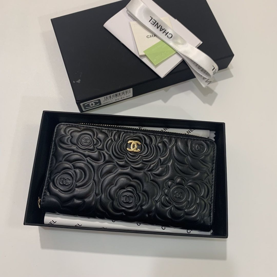 良品 CHANEL シャネル ウォレット 長財布 小銭入れ