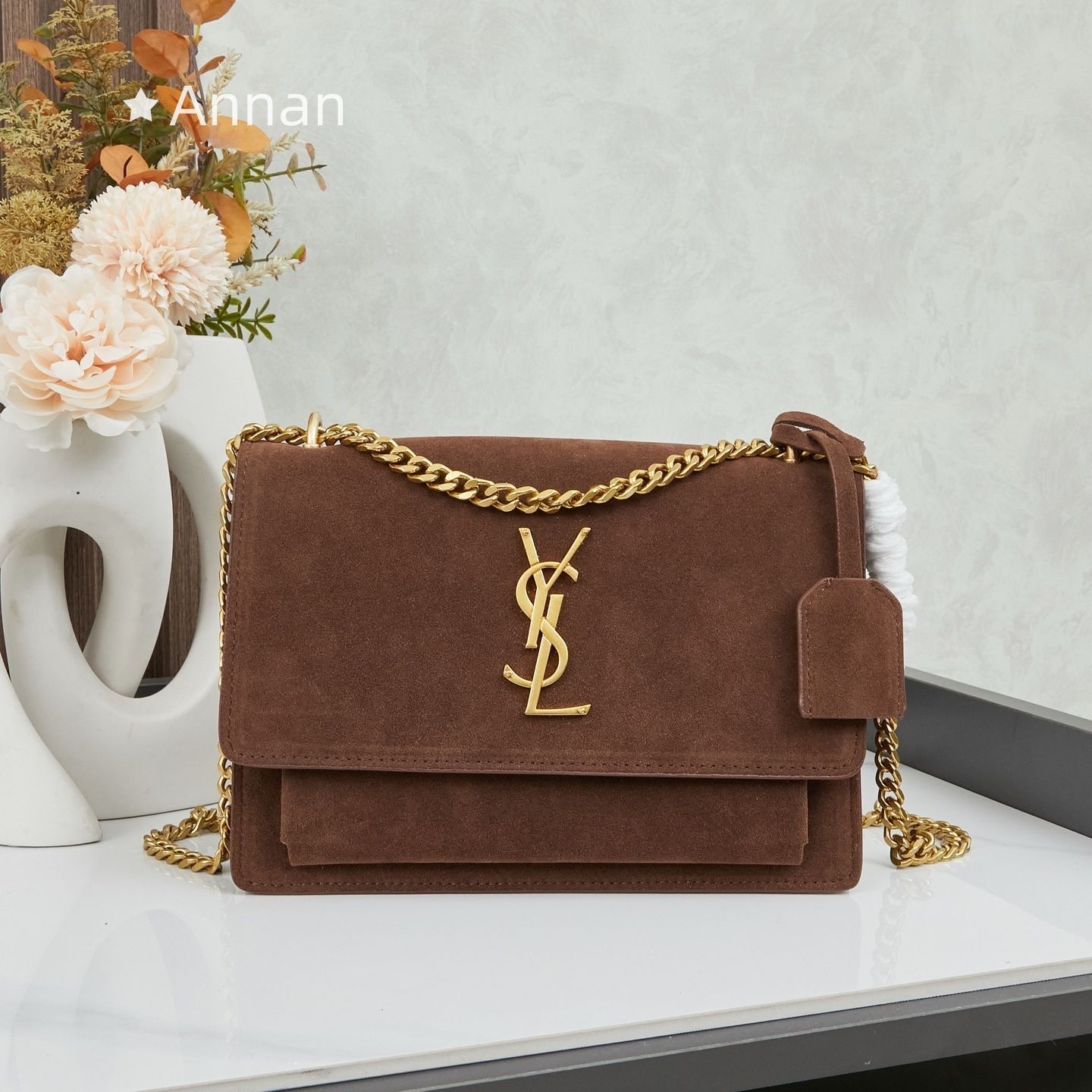 超希少 送料無料レディース YSL Yves Saint Laurent イヴサンローラン ショルダーバッグ