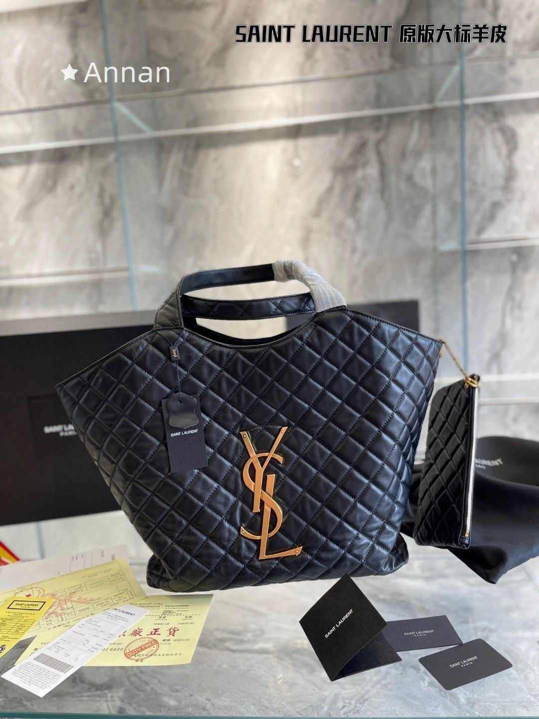 破格 可愛レディース YSL Yves Saint Laurent イヴサンローラントートバッグ