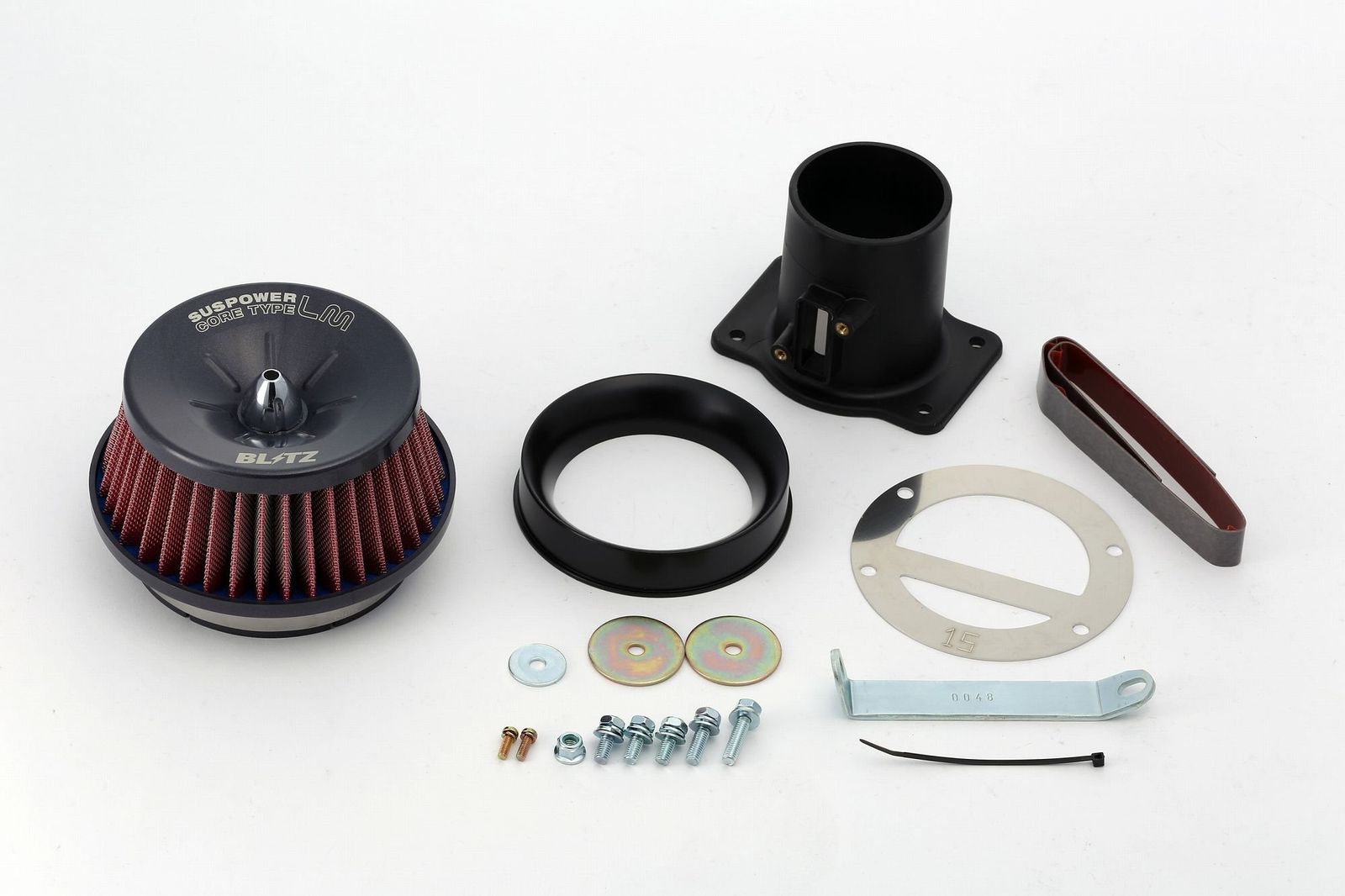 新品 BLITZ(ブリッツ) SUS POWER CORE TYPE LM(サスパワーコアタイプLM) RED Version ウイングロード/ティーダ JY12/JC11 MR18DE 59159