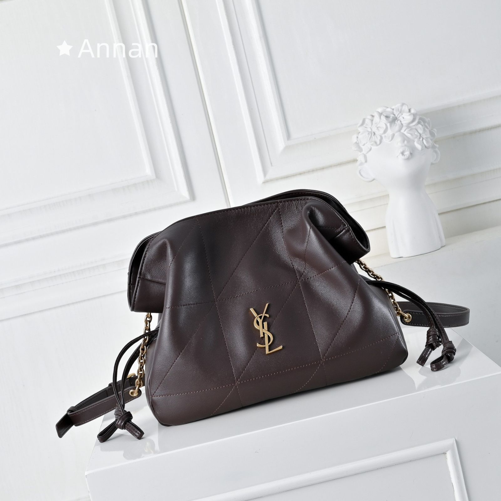 超極SSS美品 レディース YSL Yves Saint Laurent イヴサンローラン ショルダーバッグ