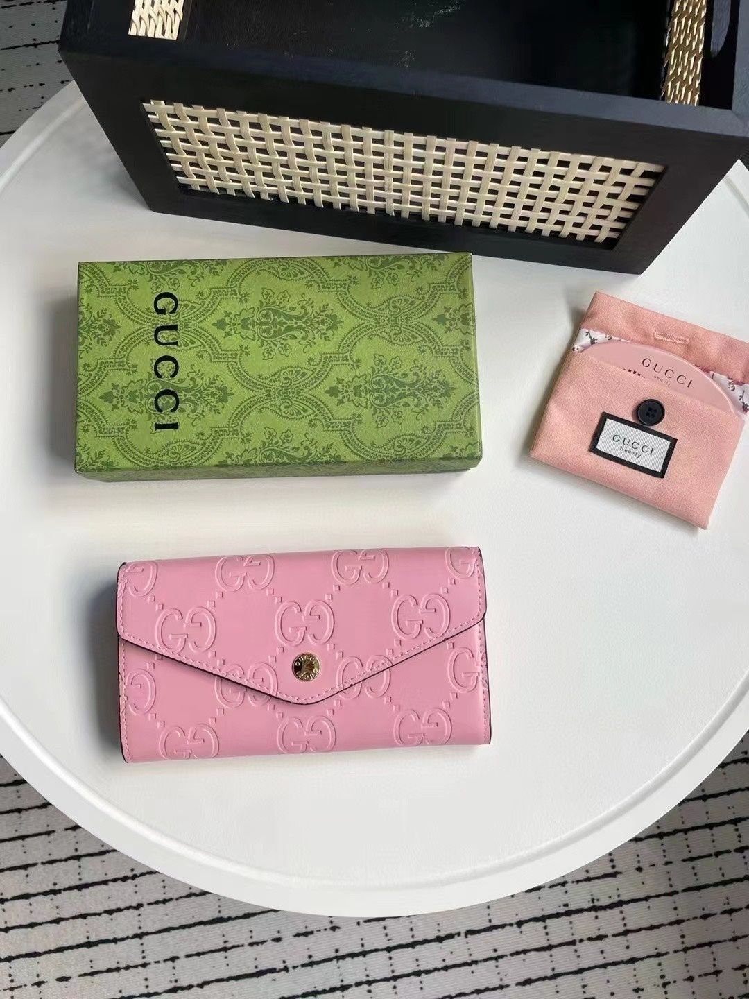 超美品 限定品 GUCCI グッチ ウォレット 長財布 小銭入れ