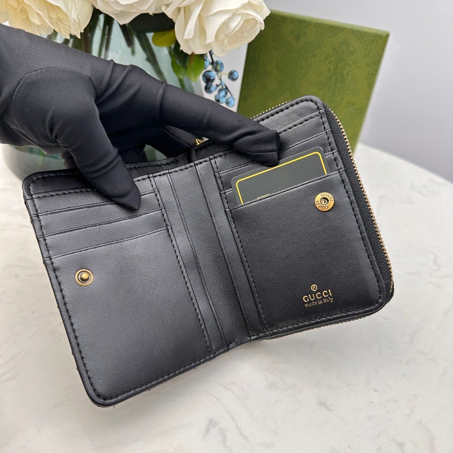 付属付 限定品★★GUCCI グッチ 折り財布 小銭入れ