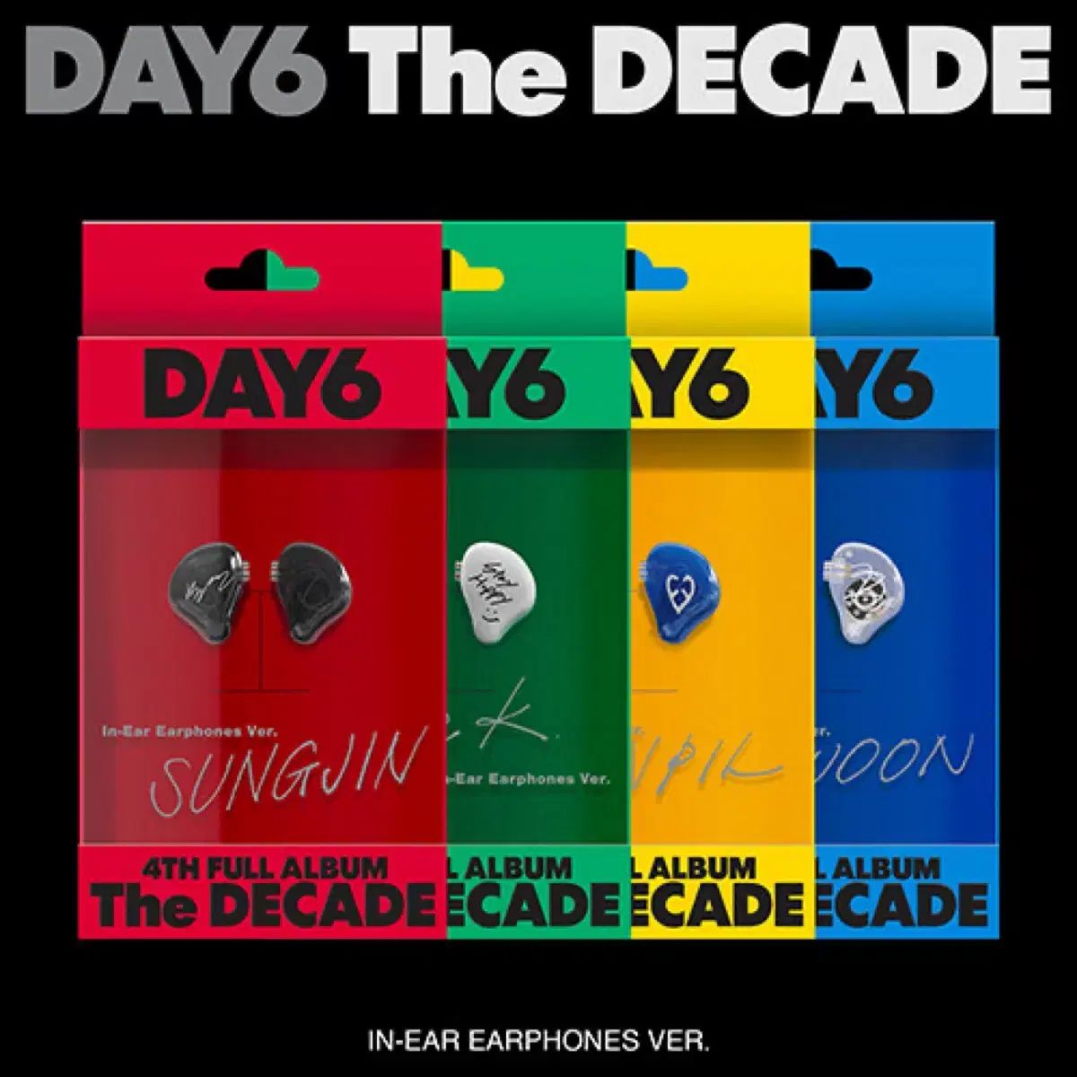 DAY6 4th Album The DECADE IN-EAR イヤホン 3種 (ケフィル城)