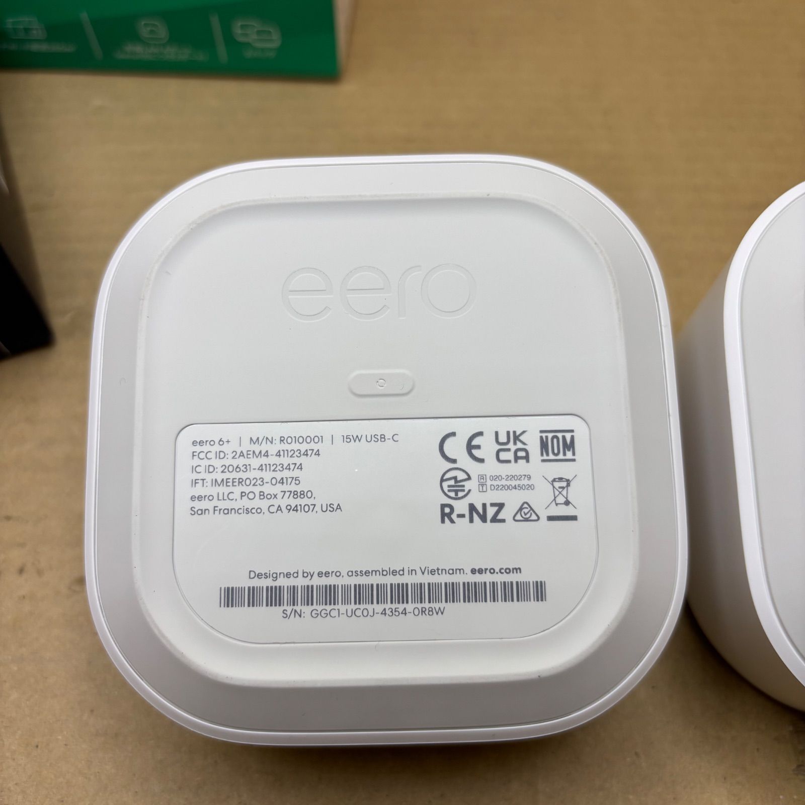 中古 eero 6+ 2台セット デュアルバンド メッシュWI-FI 6 システム