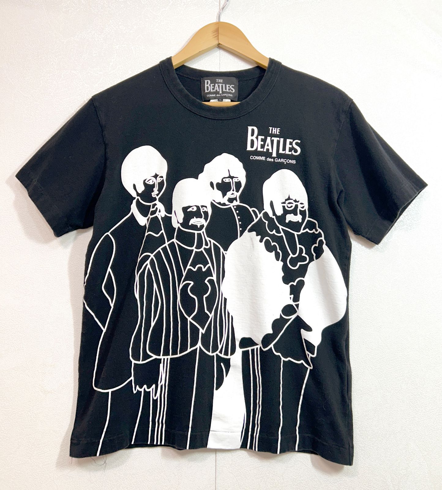 THE BEATLES × COMME des GARCONS (L) ザ・ビートルズ コム デ ギャルソン 半袖カットソー プリントTシャツ コットン100 VZ-T039 AD2023 メンズ K6-172