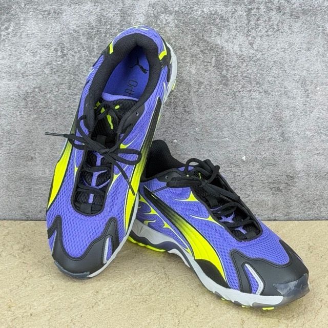 展示品 PUMA INHALE Ortholite プーマ インヘイル スニーカー メンズ 27cm メンズ 靴 パープルxイエロー/303733