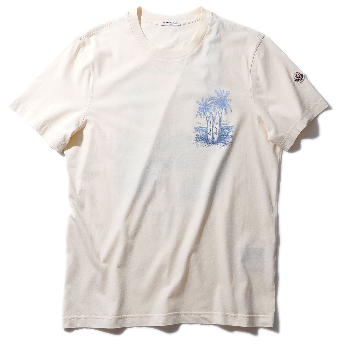 モンクレール Tシャツ 8C00072 060クリーム MONCLER メンズ ハイ ブランド ギフト 半袖 2026SS 2026年春夏