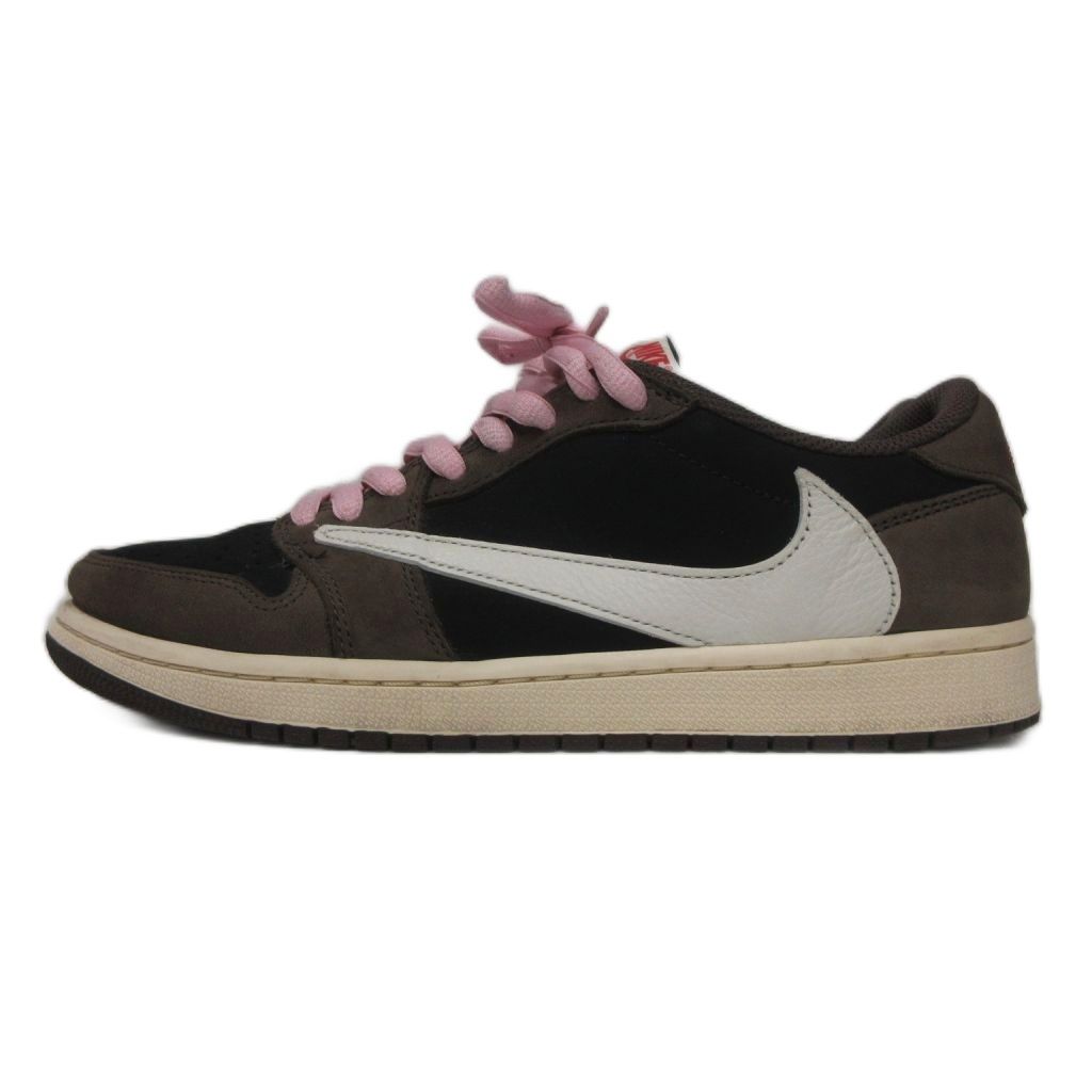 ナイキ NIKE × Travis Scott AIR JORDAN 1 RETRO LOW OG SP TRAVIS SCOTT Black/Dark Mocha CQ4277-001 US9 ■MNK10