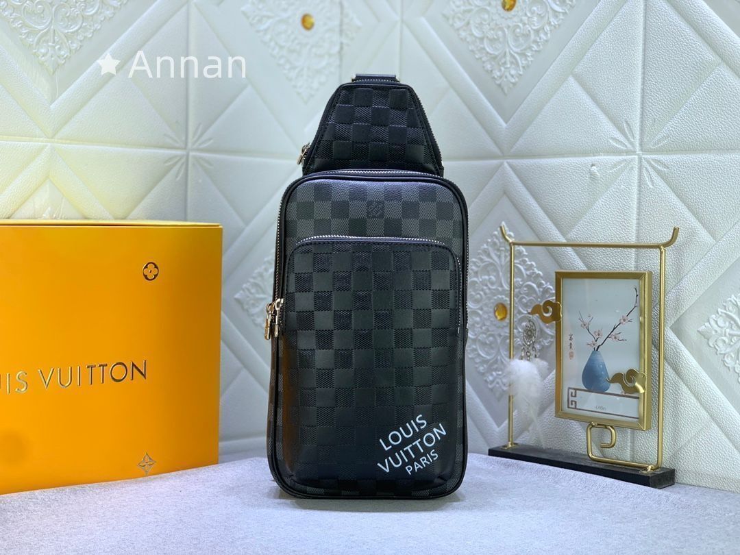 送料込 LOUIS VUITTON ルイヴィトン メンズ ボディーバッグ 人気モデル 送料無料 ダミエ アンフィニ アヴェニュー ボディバッグ