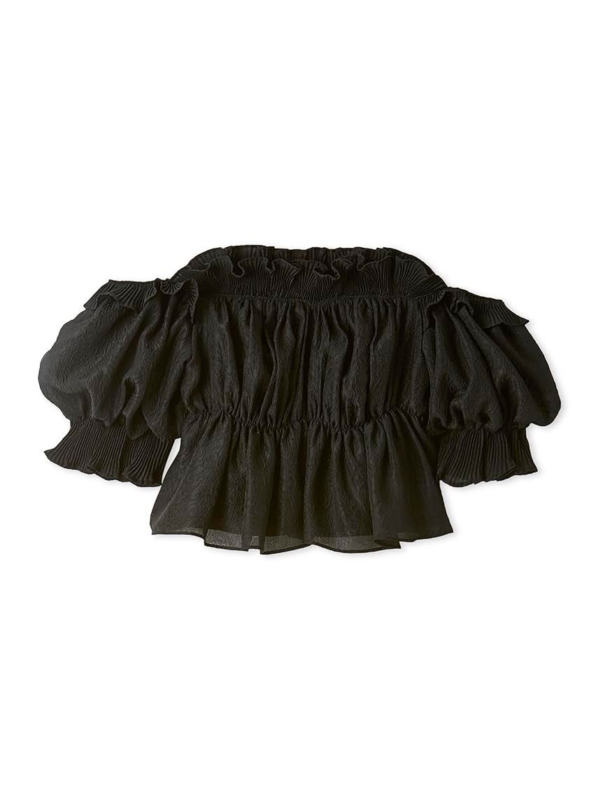 新品 [スナイデル] JQボリュームギャザーオフショル ブラウス SWFB244064 レディース BLK Free Size
